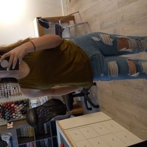 Olive green tang top from target size small